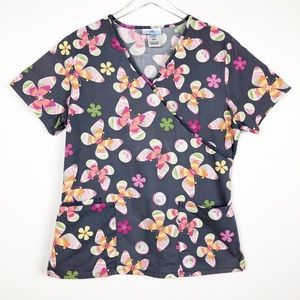 SB Scrubs Butterfly Scrub Top